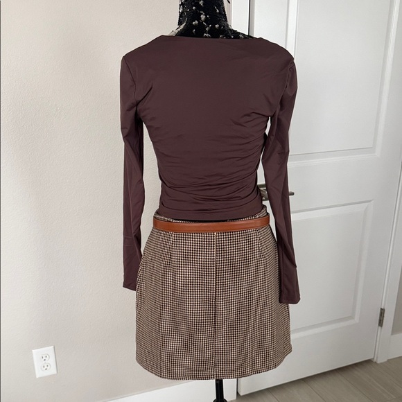 SHEIN mini Skirt Houndstooth - Picture 4 of 6